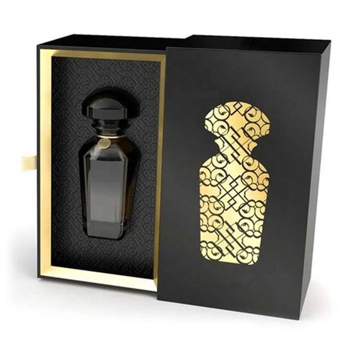 Custom S/M/L Size Design Printing Blue Paper Cardboard Storage Magnetic Folding Boxes with Black Ribbon Perfume Gift Cosmetic